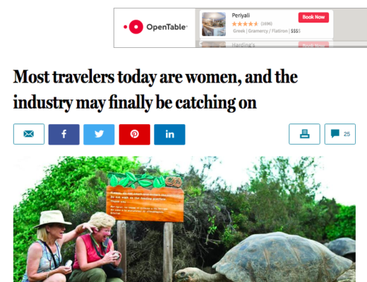 Most Travelers Today are Women